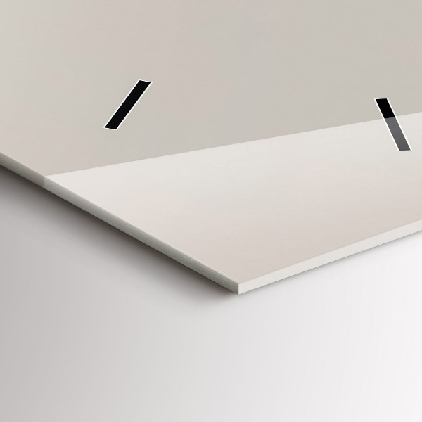 Vertical wall clock Abstract golden mountains