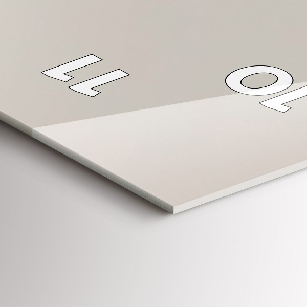 Vertical wall clock Abstract golden mountains