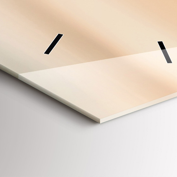 Vertical wall clock Field sunrise