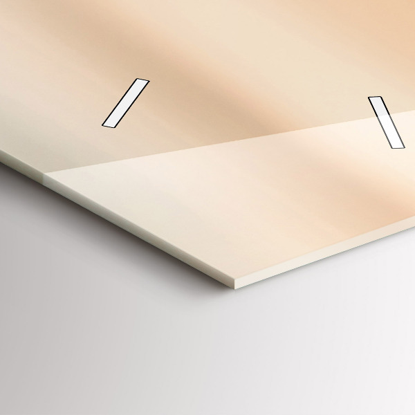 Vertical wall clock Field sunrise