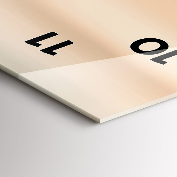 Vertical wall clock Field sunrise