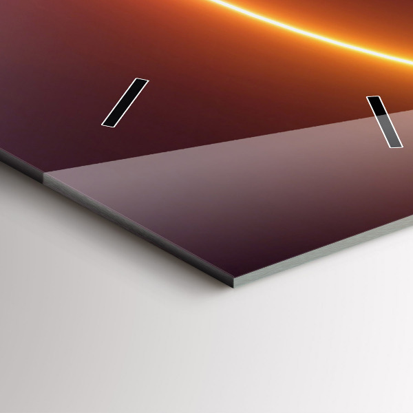 Vertical wall clock 3D smoke abstract