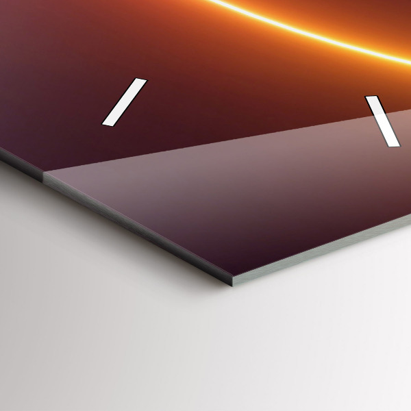 Vertical wall clock 3D smoke abstract