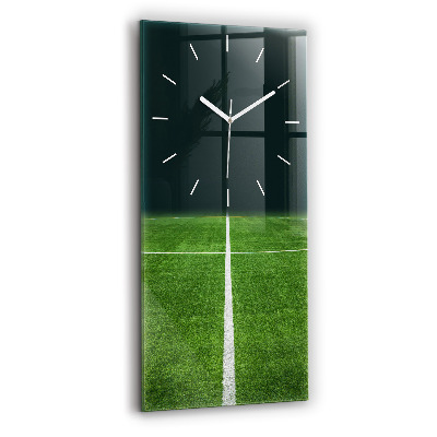 Vertical wall clock Football pitch