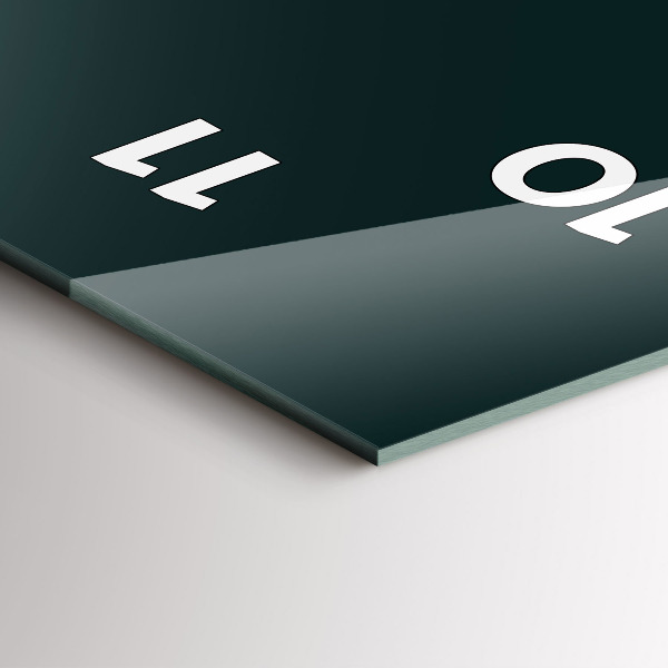 Vertical wall clock Football pitch