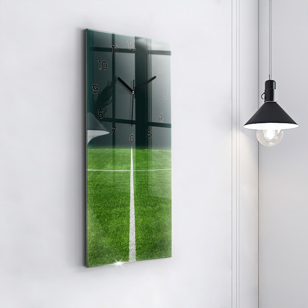 Vertical wall clock Football pitch