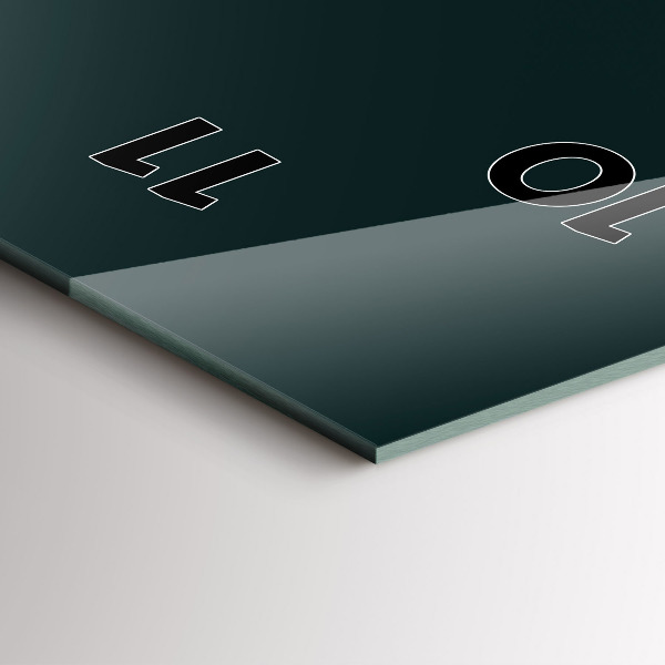 Vertical wall clock Football pitch