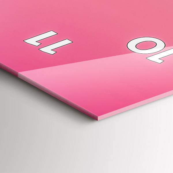 Vertical wall clock Sky and mountain gradient