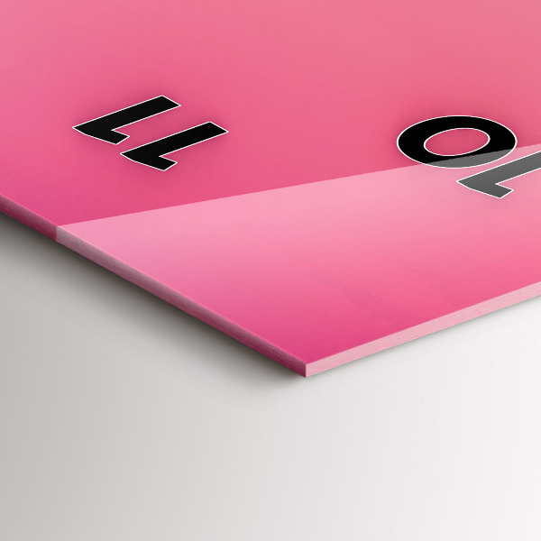 Vertical wall clock Sky and mountain gradient