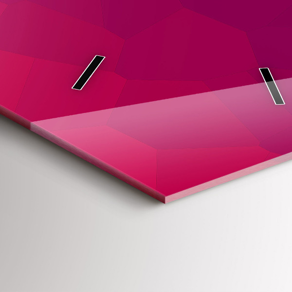 Vertical wall clock Colorful abstraction