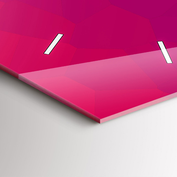 Vertical wall clock Colorful abstraction