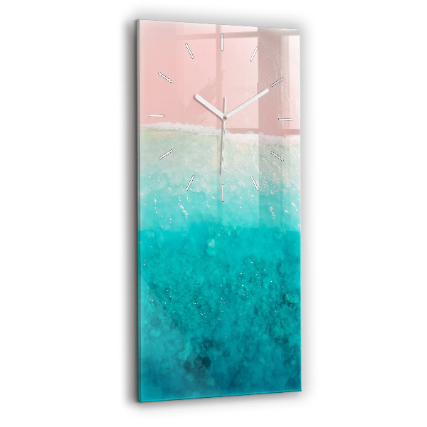 Vertical wall clock Beach sea sand