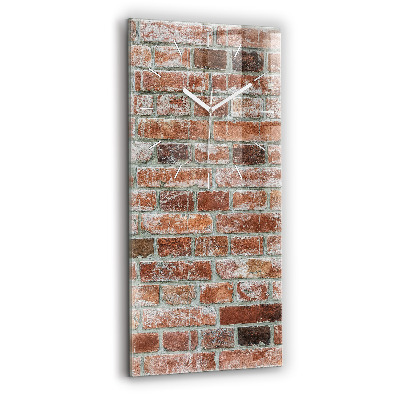 Vertical wall clock Brick wall