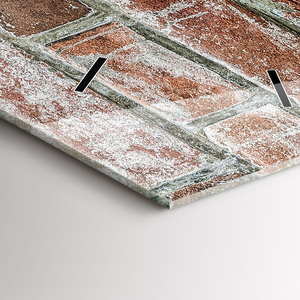 Vertical wall clock Brick wall