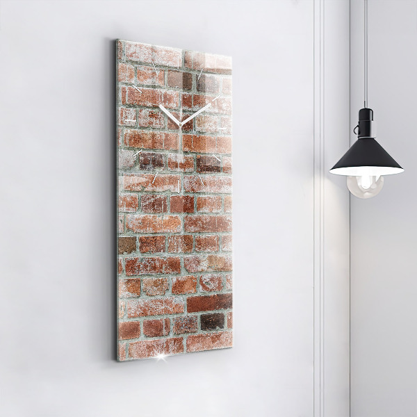 Vertical wall clock Brick wall
