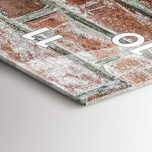 Vertical wall clock Brick wall