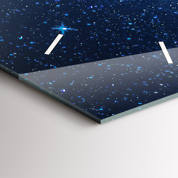 Vertical wall clock Night sky