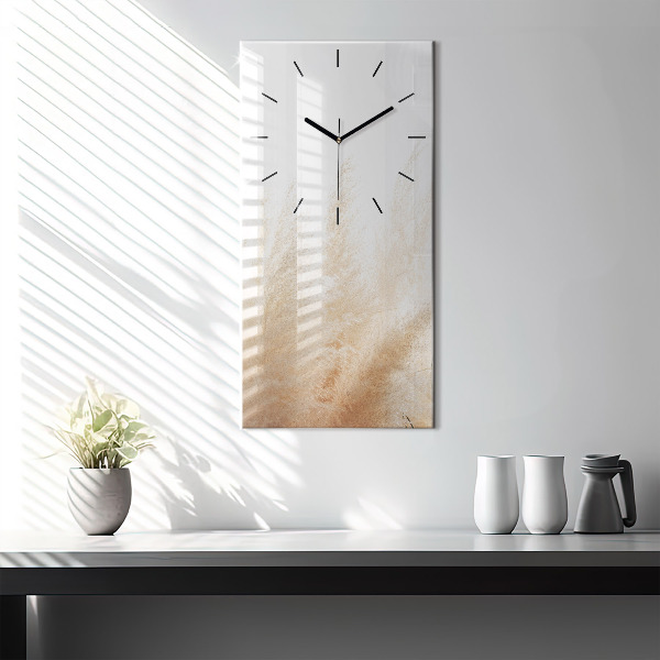 Vertical wall clock Ears of grain
