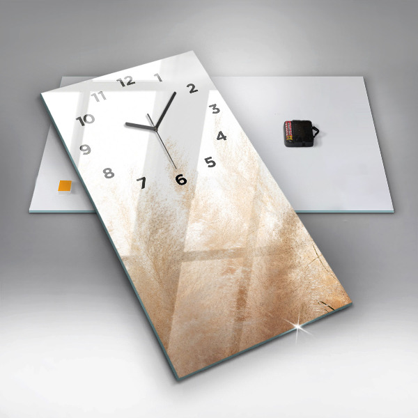 Vertical wall clock Ears of grain