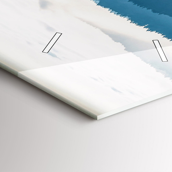 Vertical wall clock Mountain landscape