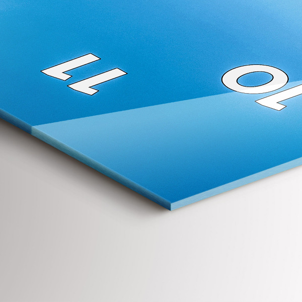 Vertical wall clock Tropical island