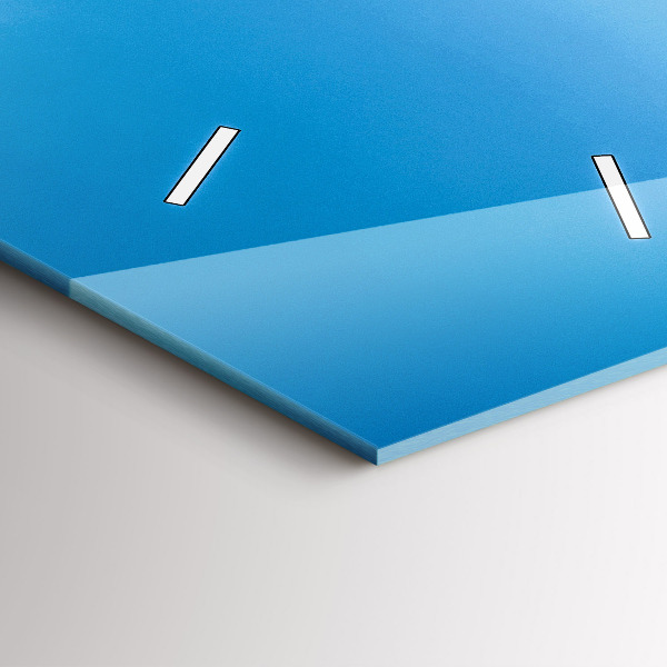 Vertical wall clock Tropical island