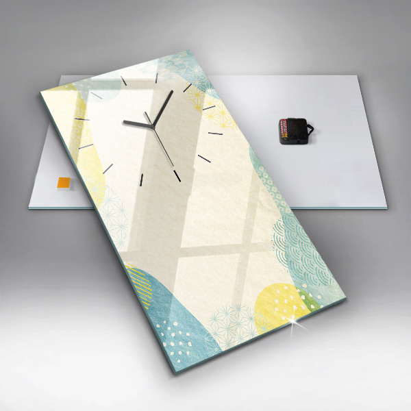 Vertical wall clock Pattern frame