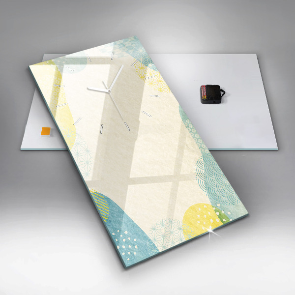 Vertical wall clock Pattern frame