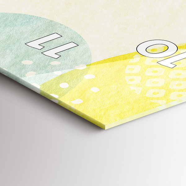 Vertical wall clock Pattern frame