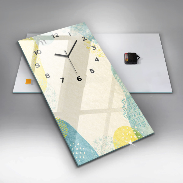 Vertical wall clock Pattern frame