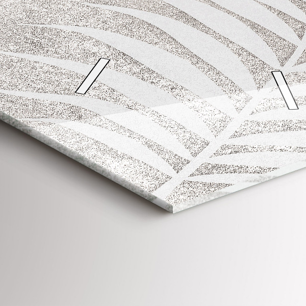 Vertical wall clock Palm leaf