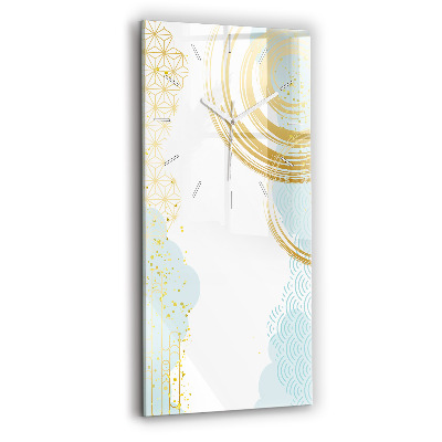 Vertical wall clock Decorative pattern