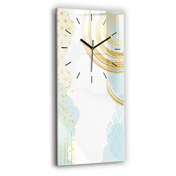 Vertical wall clock Decorative pattern