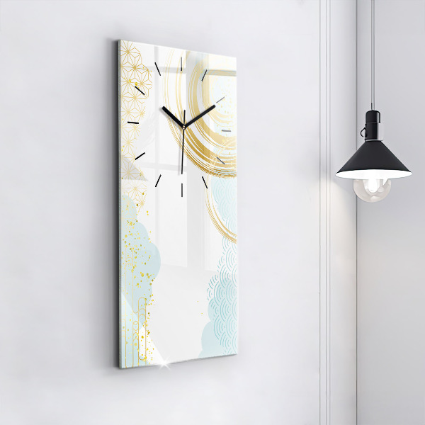 Vertical wall clock Decorative pattern