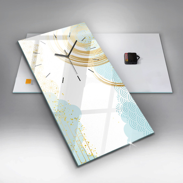 Vertical wall clock Decorative pattern