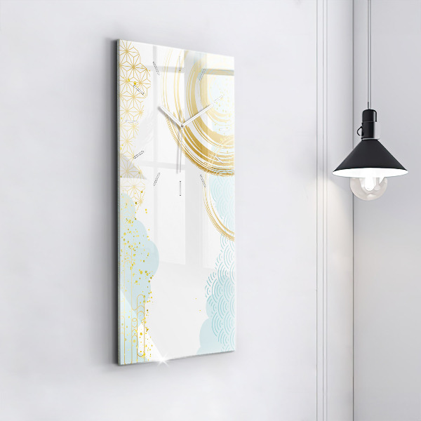 Vertical wall clock Decorative pattern