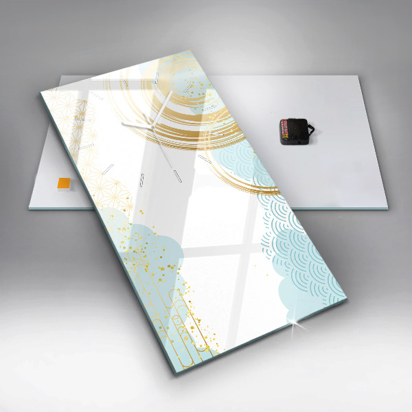 Vertical wall clock Decorative pattern