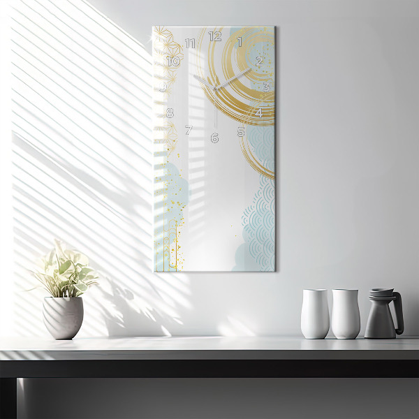 Vertical wall clock Decorative pattern