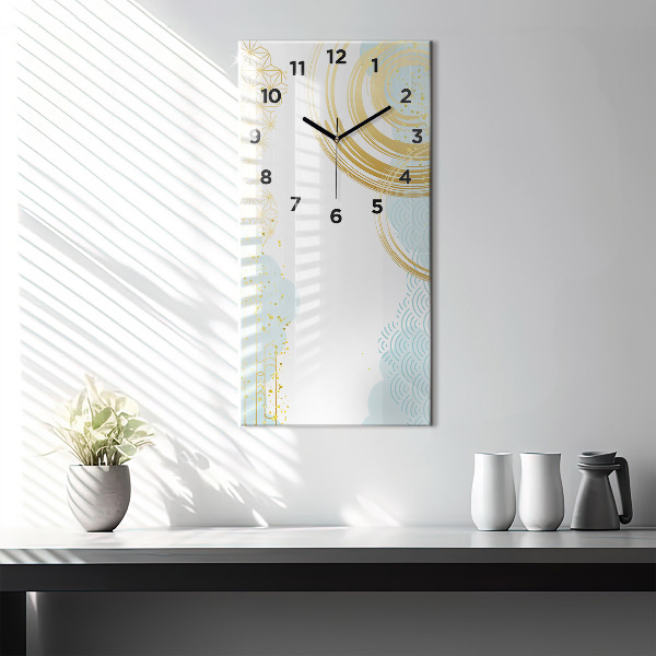 Vertical wall clock Decorative pattern