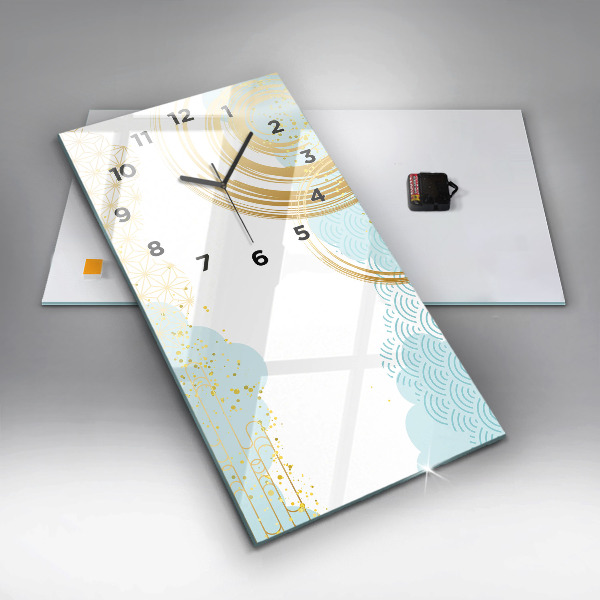 Vertical wall clock Decorative pattern