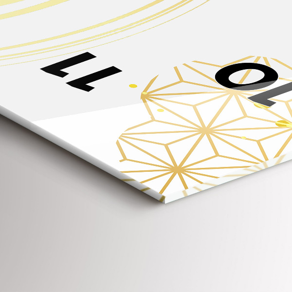 Vertical wall clock Decorative pattern