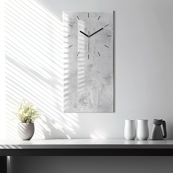 Vertical wall clock Concrete wall