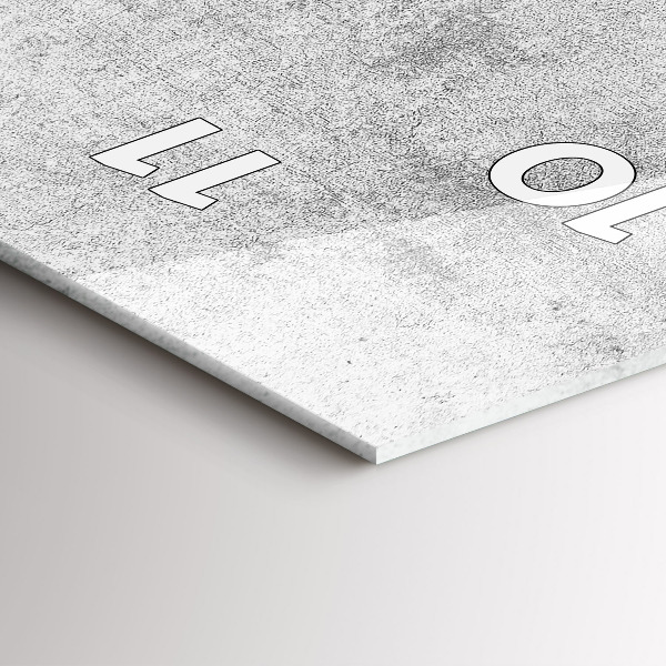 Vertical wall clock Concrete wall