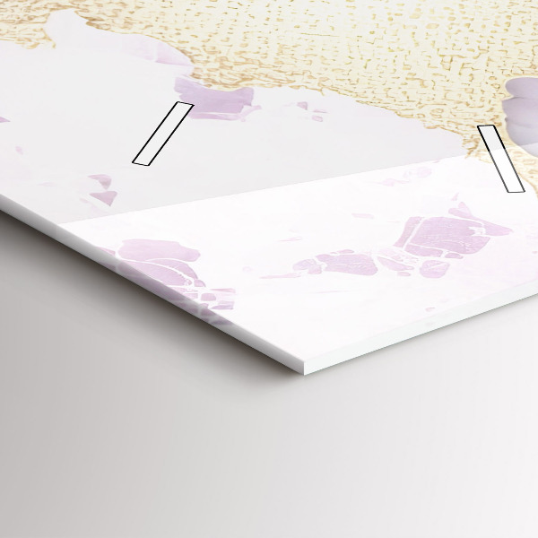 Vertical wall clock Pastel marble