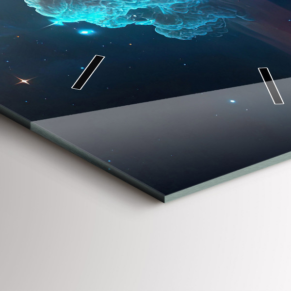 Vertical wall clock The cosmic world of stars