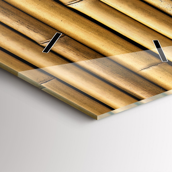 Vertical wall clock Bamboo sticks