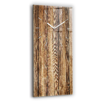 Vertical wall clock Wooden boards