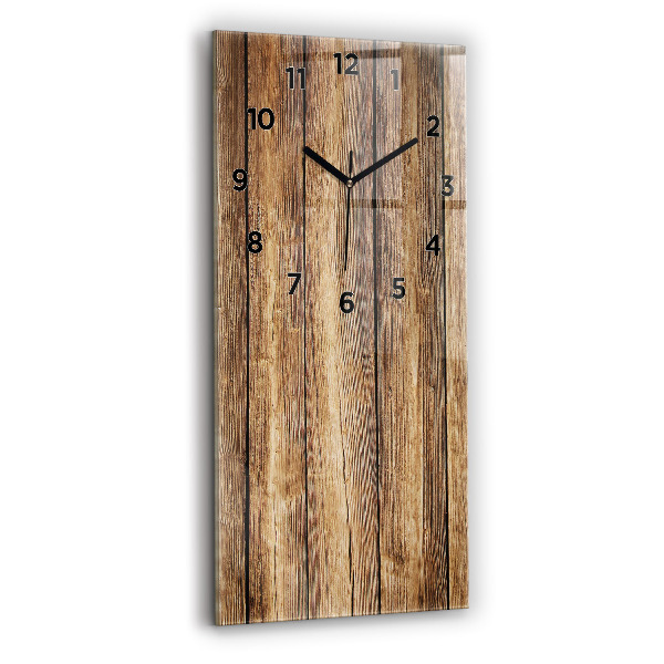 Vertical wall clock Wooden boards