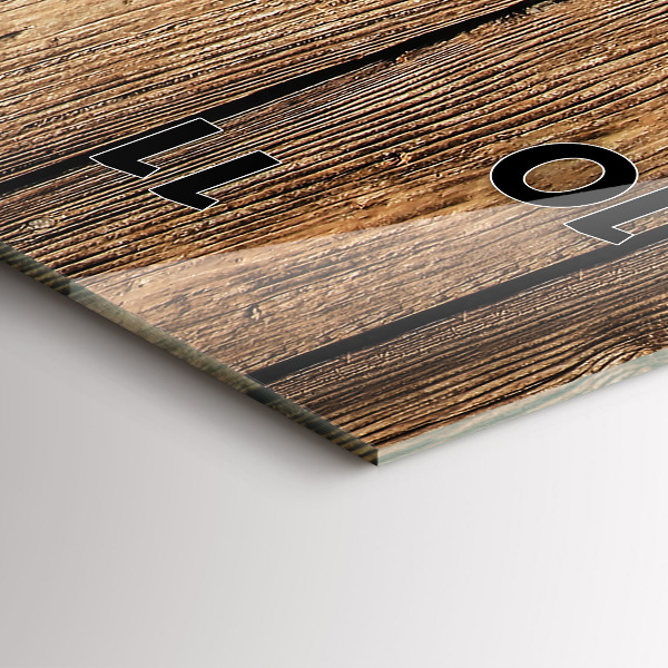 Vertical wall clock Wooden boards