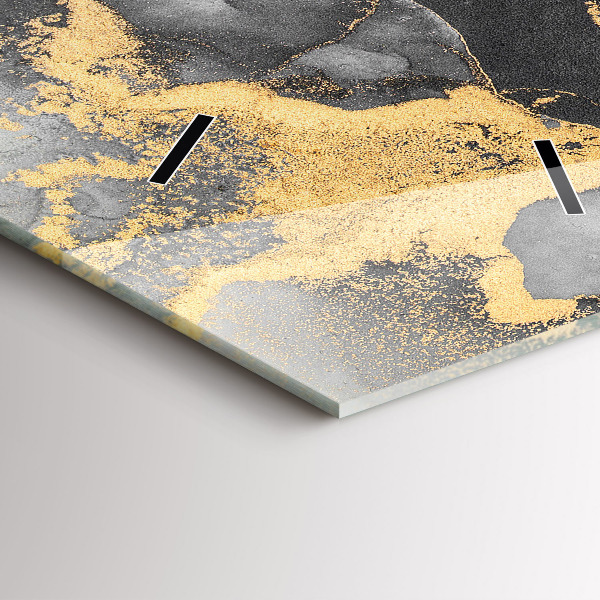 Vertical wall clock Artistic marble